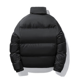 High Quality Coated Unisex Winter Puffer Jackets Custom Design Hooded <b>Waterproof</b> Breathable Plus Size Front Logo Casual - Product Image 2