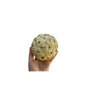 Nuevo diseño redondo caña de ratán bola artesanal hogar decorativo colgante de pared para fiesta Navidad Año Nuevo decoración del hogar fábrica - Product Image 6