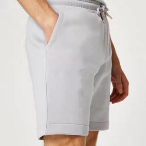 Chándal personalizado de verano para hombre, gimnasio, Fitness, 100% algodón, estampado, camiseta de manga corta y pantalones cortos, conjunto para deportes de verano - Product Image 4