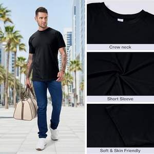 ราคาขายส่ง เสื้อยืดเจอร์ซีย์ผ้าฝ้าย 100% น้ำหนัก 180 กรัม เสื้อยืดเรียบแบบยูนิเซ็กซ์ เสื้อผ้าสกรีนโลโก้ เสื้อยืดผ้าฝ้ายผู้ชาย พิมพ์ลายดิจิตอล - Product Image 4