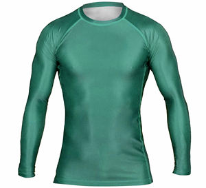 เสื้อรัดรูปพิมพ์ลายของคุณเองเสื้อสไตล์บราซิลเลียน Jiu Jitsu แรชการ์ดสำหรับผู้ชายชุดฟิตเนส - Product Image 1