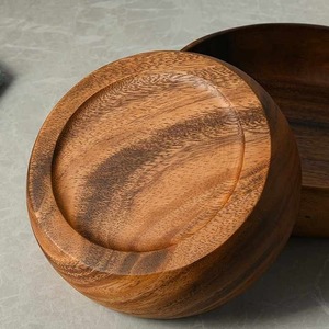 Plato para servir de madera de acacia para el hogar y la cocina, plato cargador para aperitivos con decoración de boda, paquete de platos de cena de madera - Product Image 4