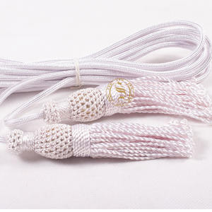 Borlas de seda grandes de 8cm para joyería, decoración de seda con flecos de rayón 100% - Product Image 6