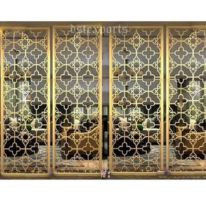 Elegante fiesta de boda paneles de fondo de Metal boda escenario telón de fondo marcos de Metal nuevo diseño recepción fiesta decoración marcos de Metal - Product Image 1