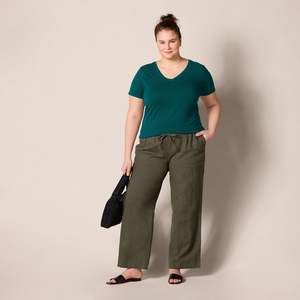 Camiseta Vibrante para Mujer, Talla Grande, Textura Suave, Tejido Fresco, Ajuste Delgado, Elástica, Transpirable, Secado Rápido, para Uso Diario en Verano - Product Image 6