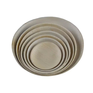 100% Vaisselle jetable écologique de 30cm de feuille de palmier ronde pour OEM de service de nourriture de mariage de Tamil Nadu Inde - Product Image 1