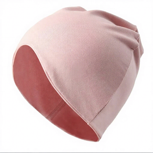 Gorro Unisex Rosa, 100% Acrílico, Color Sólido, Gorro Casual de Invierno para Adultos, Tejido a Máquina, Cálido y Cómodo - Product Image 1