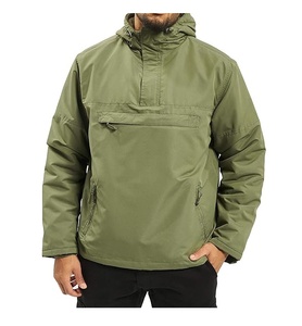 Veste coupe-vent Anorak couleur olive, veste de pluie, veste d'entraînement, doublure en mesh, séchage rapide, respirante - Product Image 1