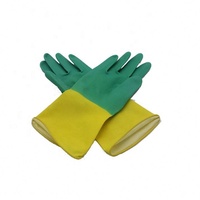 Gants en latex bicolores enchanteurs pour usage domestique, chirurgical et applicateur de teinture capillaire réutilisable