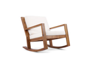 Safavieh Vernon Rocking <b>Chair</b> Featuring Smooth Rocking Motion Comfortable Seat and Sturdy Frame for Relaxing Indoor Use - Product Image 2