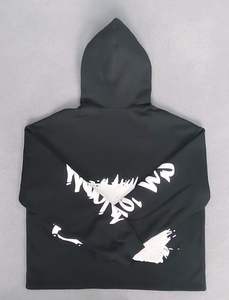 Sweat à capuche brodé personnalisé pour hommes, usine OEM ODM, sweat à capuche uni tendance pour hommes, style minimaliste de rue - Product Image 6