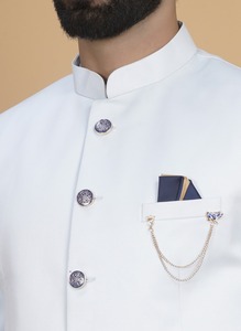 Costume deux pièces classique bleu ciel pour homme, idéal pour le bureau, les mariages, les fêtes et un usage professionnel, disponible à l'exportation. - Product Image 3