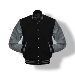 Venta al por mayor personalizado Chenille bordado parche hombres invierno Varsity chaquetas cuero manga bombardero béisbol estilos tela Material - Product Image 6