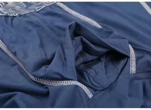 Sous-vêtements courts en maille respirante en élasthanne/polyester pour hommes grande taille, logo personnalisé, marque privée, style streetwear uni, boxers - Product Image 3