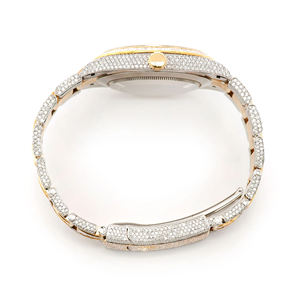 Montre de luxe moderne Hip Hop Iced Out en moissanite et quartz avec cadran en verre - Product Image 4