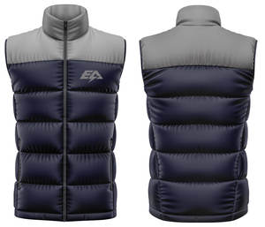 เสื้อกั๊กแจ็กเก็ตขนเป็ดแขนกุดสำหรับผู้ชายซักได้สำหรับฤดูหนาวทำจาก100% โพลีเอสเตอร์ - Product Image 1