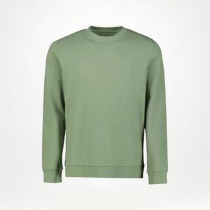 Jersey liso de gran tamaño de lana personalizado de algodón pesado para hombre, Sudadera con cuello redondo, Jogger, sudadera de invierno sólida disponible - Product Image 6