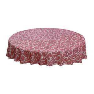 Mantel redondo de 120 poliéster y algodón a cuadros sin costuras de 100% pulgadas - Product Image 3