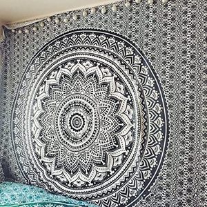 Mandala tradicional Hippie Boho Mandala Tapiz con diseño Ombre Colcha colgante de pared Cubierta de mesa Yoga Venta al por mayor disponible - Product Image 3
