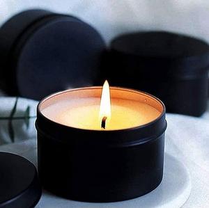 โถเทียนโลหะสีดำทรงกลมสำหรับตกแต่งบ้านและคริสต์มาสงานหัตถกรรม - Product Image 1