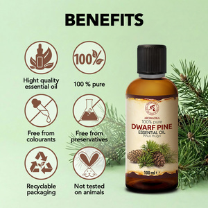 Aromatika Aceite Esencial 100% Puro de Agujas de Pino Enano y Hojas de Pinus Mugo 100ml, Aromaterapia Natural Destilada al Vapor - Product Image 2