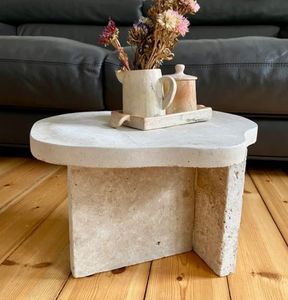 Nouveau style de luxe tables basses en pierre et table d'appoint meubles de salon portables vente en ligne pour la maison et la chambre à coucher - Product Image 3