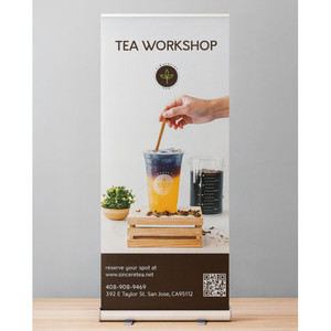 33 "x80" stendardi retrattili retrattili stampati telaio in alluminio portatile per promozioni - Product Image 3