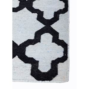 Tapis en laine et viscose à tissage plat Indusbar Adwv-13049 gris et noir pour la décoration intérieure - Product Image 4