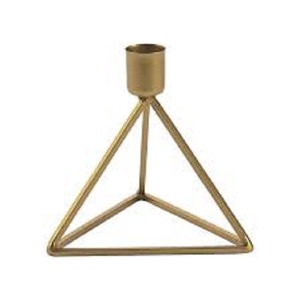 Chandelier en métal de qualité supérieure ensemble de bougeoirs coniques en or en détresse pour pièce maîtresse décorative de table - Product Image 4