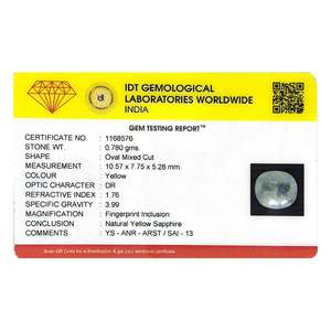 พลอยแซฟไฟร์สีขาวธรรมชาติทรงเหลี่ยม-3.9 กะรัต ขนาด 8 มม. ความสูง 1 มม. เส้นผ่านศูนย์กลางรู 1.5 มม. สำหรับทำเครื่องประดับ - Product Image 4