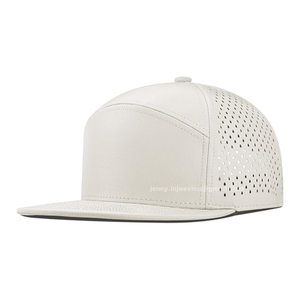 Gorra resistente al agua de rendimiento Premium, sombrero con agujero perforado cortado con láser personalizado, Gorras en blanco de Color sólido, gorra con logotipo de diseño transpirable - Product Image 1