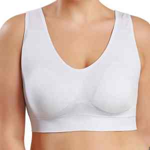 Sujetador Deportivo Blanco de Alta Calidad para Mujer, Sin Costuras, para Yoga, Fitness, Gimnasio, Talla Grande, Transpirable, de Secado Rápido para Adultos - Product Image 6