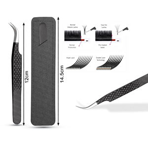 Expertly Groom & Shape Pestañas con puntas de acero inoxidable de precisión-Pinzas de volumen antiestáticas para pestañas aún más pequeñas - Product Image 4