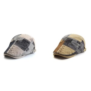 Chapeau béret en coton unisexe avec boucle réglable Casquette pour homme pour la plage Bérets d'été - Product Image 4