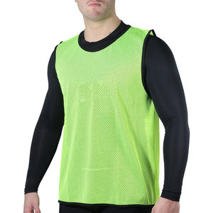 Venta al por mayor numerado 100% poliéster malla fútbol entrenamiento deportes chaleco Baberos Pinnies para adultos y niños - Product Image 1