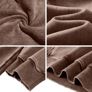 Venta al por mayor 2025 de peso pesado lavado sudaderas con capucha para los hombres de alta calidad de lana de algodón Vintage desgastado lavado ácido Pull diseño para el invierno - Product Image 6