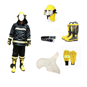 EN443 Estándar Rojo <span class=keywords><strong>Amarillo</strong></span> Fuego Casco <span class=keywords><strong>Bombero</strong></span> Trajes para Bomberos - Product Image 6