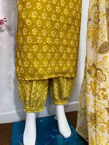 NEW DESIGNER PARTY WEAR YELLOW DIGITAL PRINT <b>TOP</b> WITH DUPATTA - Product Image 5