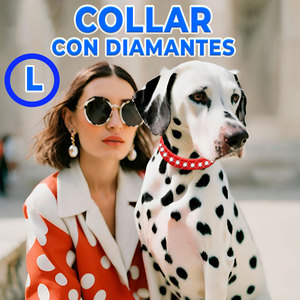 Collare Regolabile con Strass per Animali Domestici di Lusso di Taglia Grande, Guinzaglio Moderno Impermeabile per Cani con Sgancio Rapido, Design Semplice e Morbido per Gatti - Product Image 4
