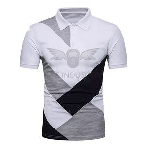 2023 hombres blancos hechos a medida de alta calidad para camiseta de Polo servicio OEM tela de punto de patrón sólido suministro directo de fábrica - Product Image 4