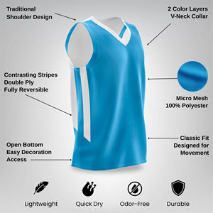 Camiseta de Baloncesto Personalizada para Hombre, Ajuste Holgado, Venta al por Mayor, Alta Calidad, Transpirable, Secado Rápido, Diseño Reversible para Adultos - Product Image 5