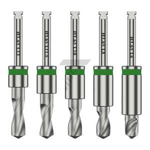 Taladro de tope integral 03,65mm, codificado por color verde, fabricado en acero inoxidable fabricado en Israel - Product Image 1