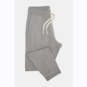 Pantalon de jogging noir et gris à cordon de serrage Pantalon de survêtement léger de qualité supérieure pour l'entraînement physique - Product Image 1