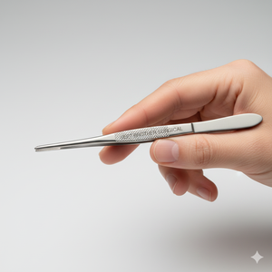Pinzas de Acero Inoxidable para Apósitos Quirúrgicos, Instrumento Médico - Product Image 1