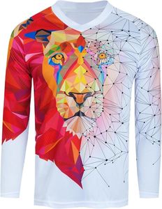 Venta al por mayor Motocross Jersey manga larga Racing Sportswear ligero poliéster cómodo secado rápido ropa deportiva para los hombres - Product Image 5