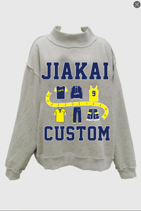 OEM/ODM Camiseta Holgada para Mujer con Cuello Alto Simulado, Frente Sólido, 100% Algodón, Ligera, Transpirable, Estilo Urbano, Hombros Caídos, Mangas Largas - Product Image 6