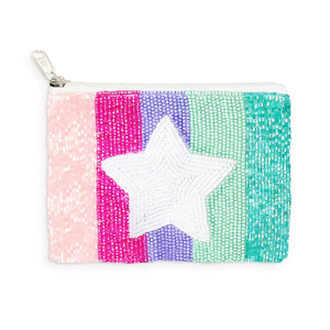 Going to target Seed Beaded Coin Pouch Hermoso monedero con cuentas personalizado para mujer Monedero de moda con - Product Image 3