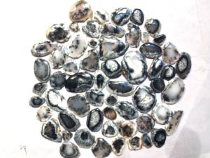 Handmade Natural Dendrite Agate Cabochon High Quality 20mm X 40mm <b>Pink</b> Loose Bulk Slice Shapes Jewelry Making Opal Crystals - Product Image 2