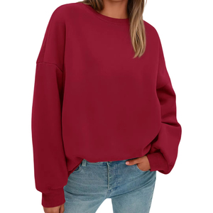 Sudadera personalizada de punto corto con parte delantera para mujer, manga elegante, estampado, cálido, cómodo, de invierno, de gran tamaño - Product Image 3