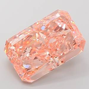 Diamante Radiante de 15 Quilates, VVS2, Color Rosa Intenso, Cultivado en Laboratorio - Product Image 1
